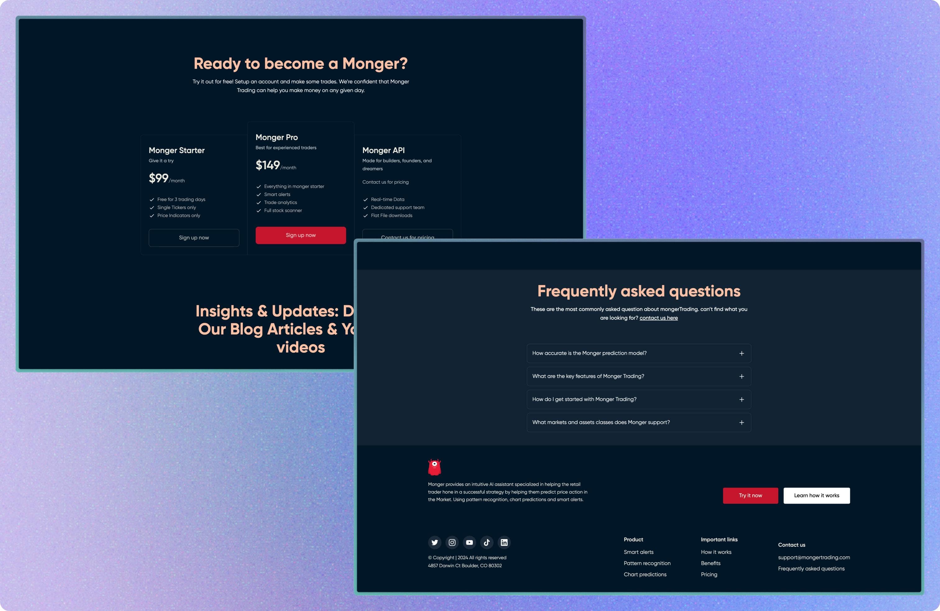 monger project screenshot